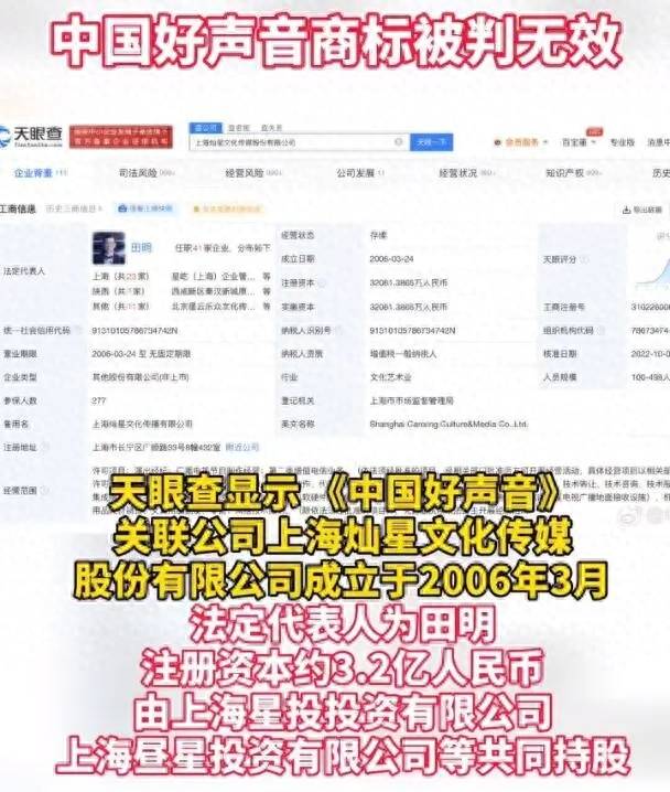 《中国好声音》背后的母公司：股价暴跌市值仅剩32999亿开云 开云体育平台(图2)